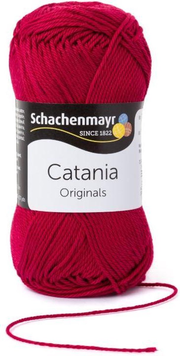 10 bollen Catania Orignals 50 g kleur 192 wijnrood