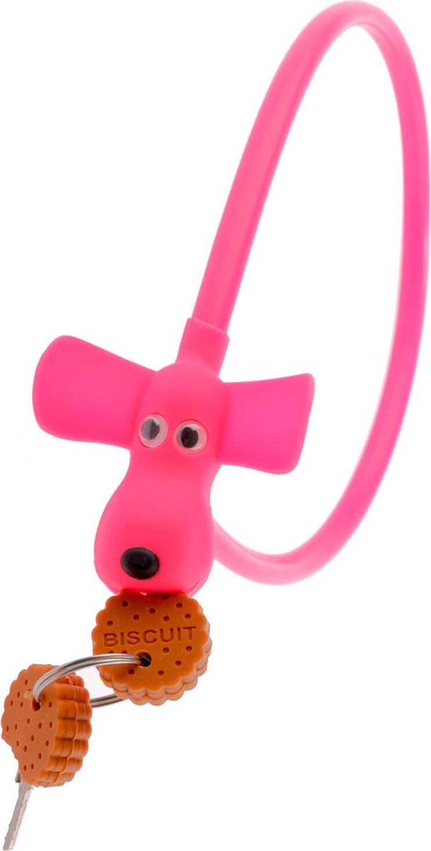 PexKids kabelslot Flappie de waakhond roze - SL35017
