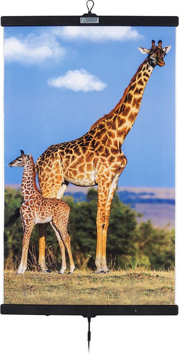 Invroheat Infrarood verwarming in poster-vorm Giraffes Family