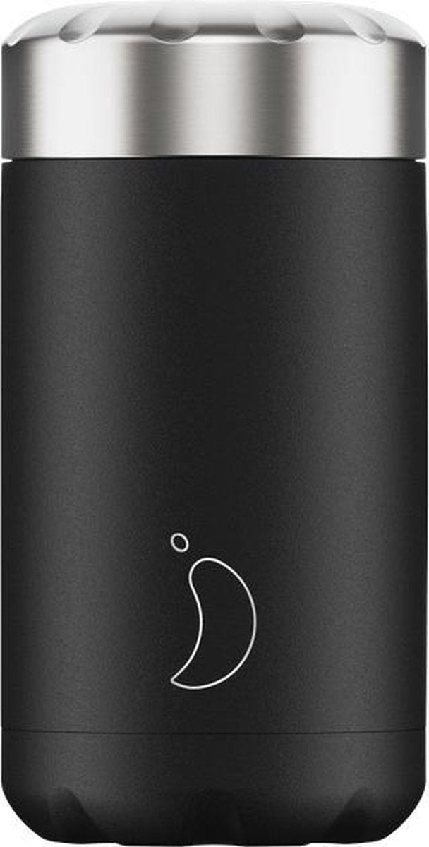 Chilly's Bottle Food pot - RVS Zwart -  500 ml - Lunch Pot