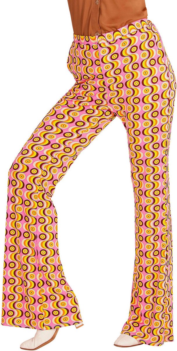 Groovy seventies broek voor vrouwen - Verkleedkleding