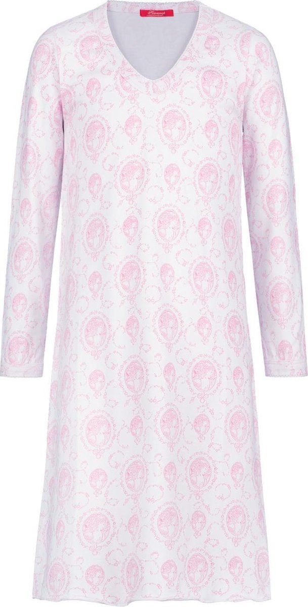 Exclusief Luxueus Kinder nachtkleding Luxe mooi zacht roze Girly Nachthemd van Hanssop met verfijnde rand details en luxe hals verwerking