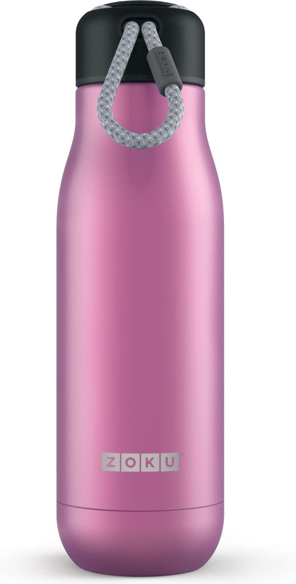 Zoku Hydration Drinkbeker - RVS - 500 ml - Paars