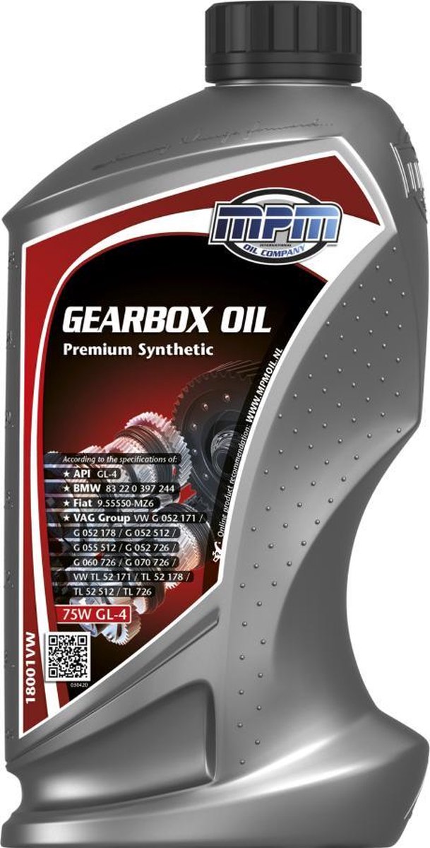GEARBOX OIL 75W GL-4 PREMIUM SYNTHETIC