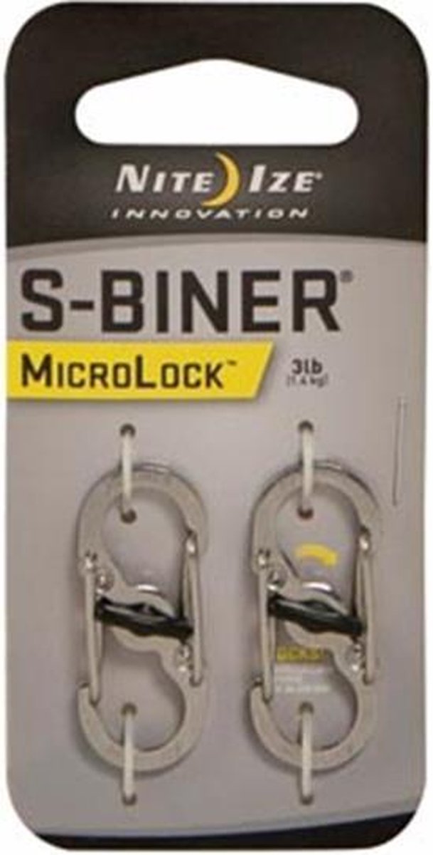 Nite S-Biner Microlock Stainless Carabiner