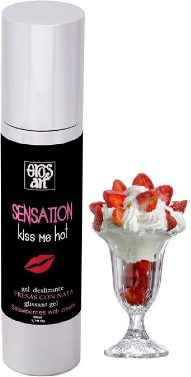 Eros Sensattion Lubricante Natural Fresas Con Nata 50ml | EROS-ART