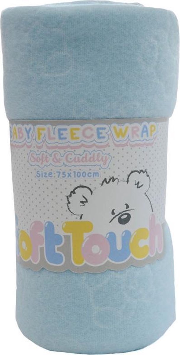Soft Touch Wikkeldeken Junior 75 X 100 Cm Fleece Lichtblauw