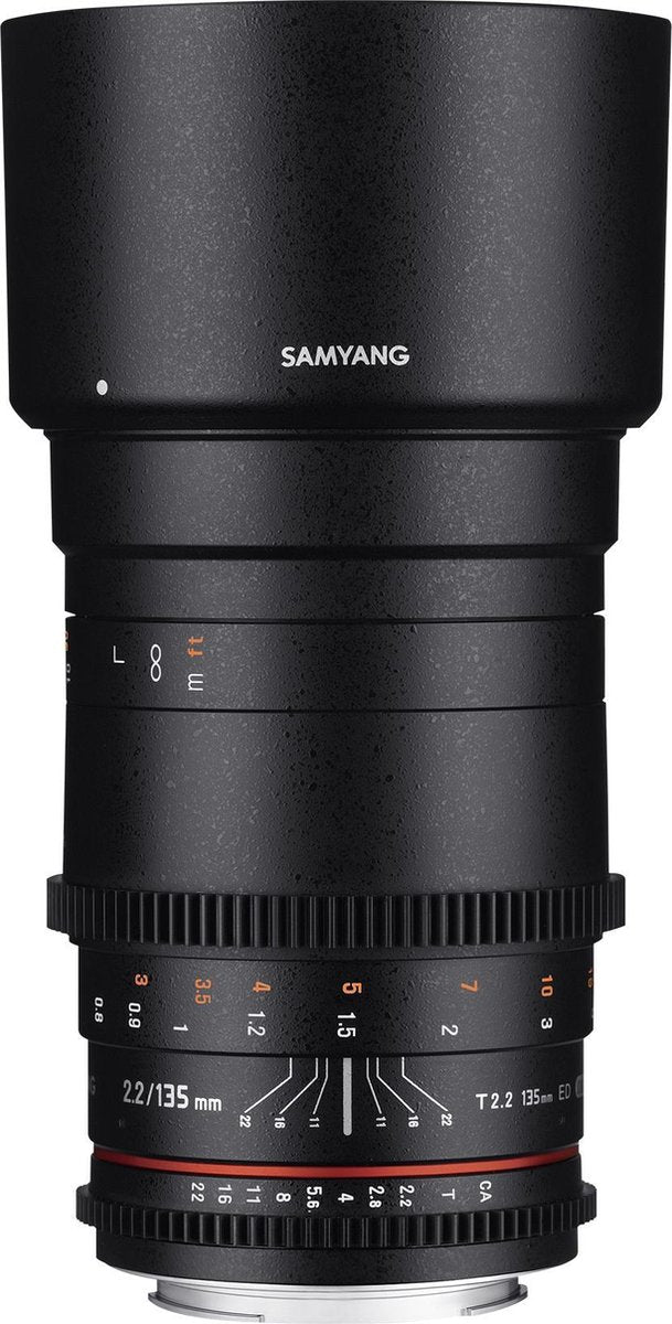 Samyang 135mm T2.2 Vdslr Ed Umc - Prime lens - geschikt voor Canon Systeemcamera