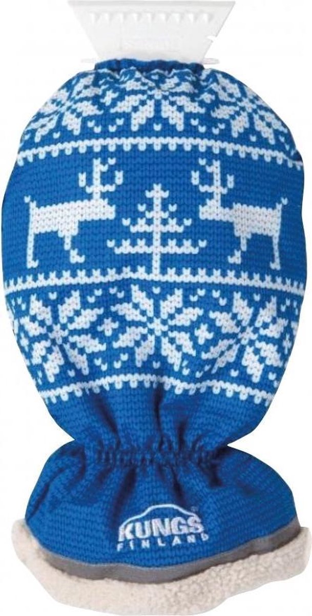 Kungs Ijskrabber Met Handschoen Blauw/wit 34 Cm