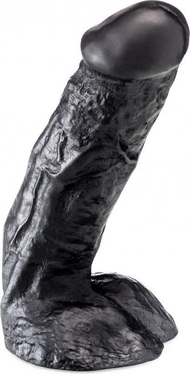 XXLTOYS - Battle - Dildo -  Inbrenglengte 16 X 5 cm - Black - Uniek Design Realistische Dildo – Stevige Dildo – voor Diehards only - Made in Europe