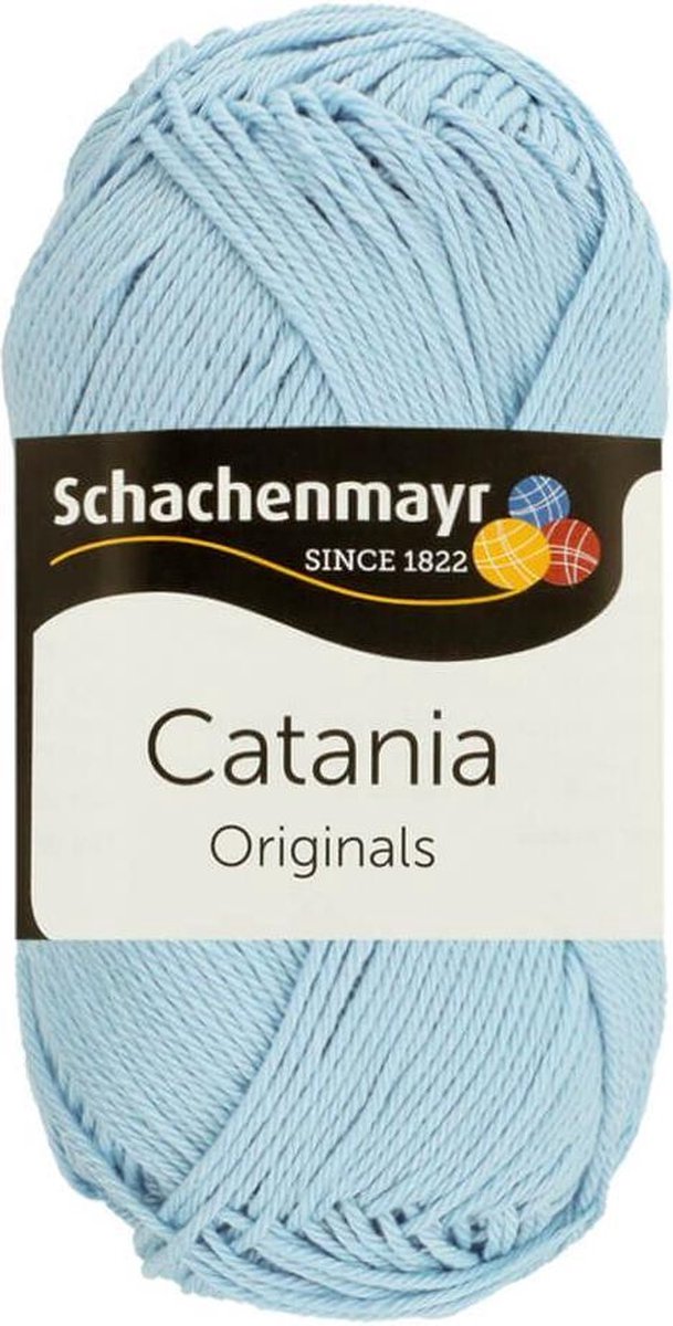 SCHACHENMAYR CATANIA KATOEN - 180. L BLAUW PAK MET 10 BOLLEN a 50 GRAM. INCL. Gratis Digitale vinger haak en brei toerenteller