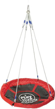 PLAYTIVE | Nestschommel | Nestschommel buitenspeelgoed | Schommel |Vanaf 3 jaar|Rood| Zwart|Ø110 cm