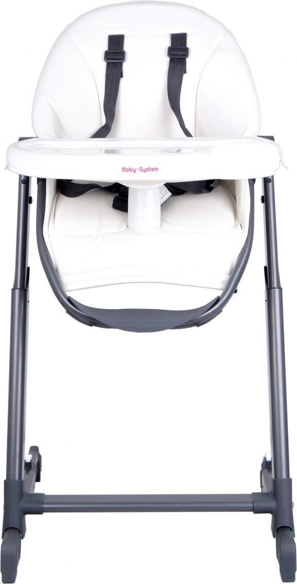 Moby System Ines Kinderstoel - Ligstand - Wit - Baby stoel - ligstoel
