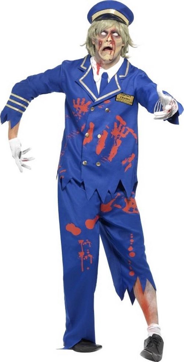 " Zombie Kapitein  Kostuum voor heren Halloween outfit  - Verkleedkleding - Medium"