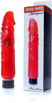 Vibrator-Juicy Jelly - Multispeed Red - Dildo