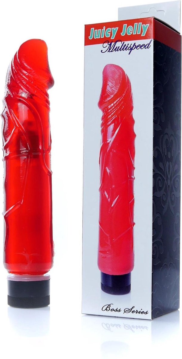 Vibrator-Juicy Jelly - Multispeed Red - Dildo