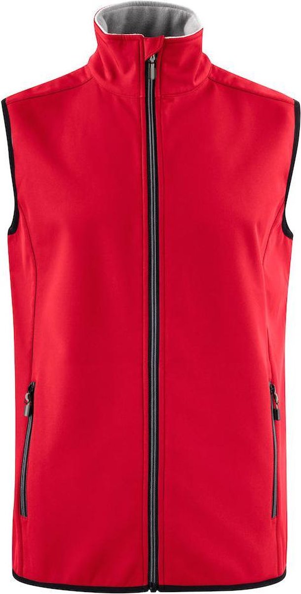 Printer softshell vest Trial man - 2261059 - Rood - maat L