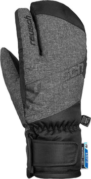 Reusch Dario R-TEX® XT Lobster Kids Unisex Skihandschoenen - Black/Black Melange - Maat 5