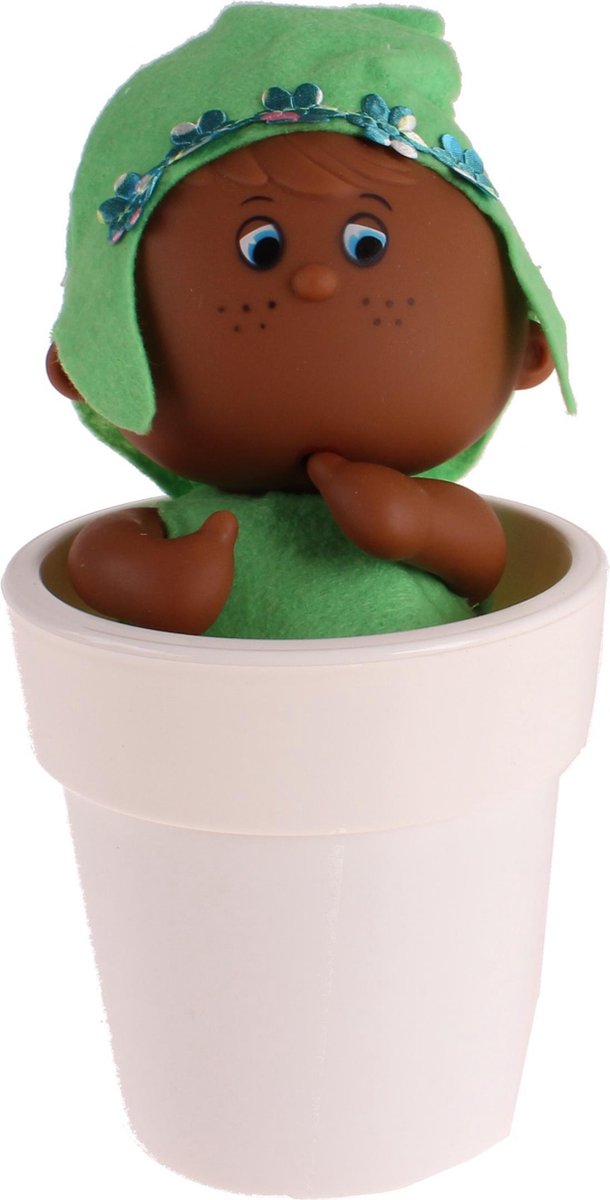 Falca Pop In Bloempot 21 Cm Groen/wit