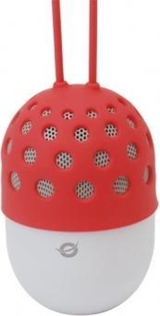CONCEPTRONIC Bluetooth Speaker Mini LED wasserd. rood
