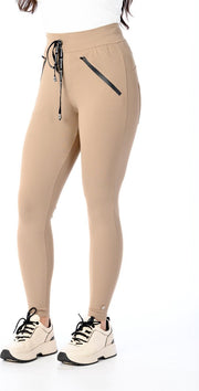 My Pashion - Tiz Trouser - Taupe - M - Elastische Tailleband