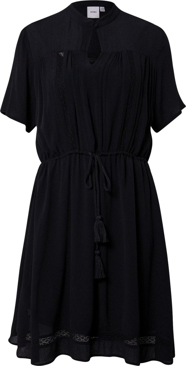 Ichi blousejurk Zwart-Xs (34)