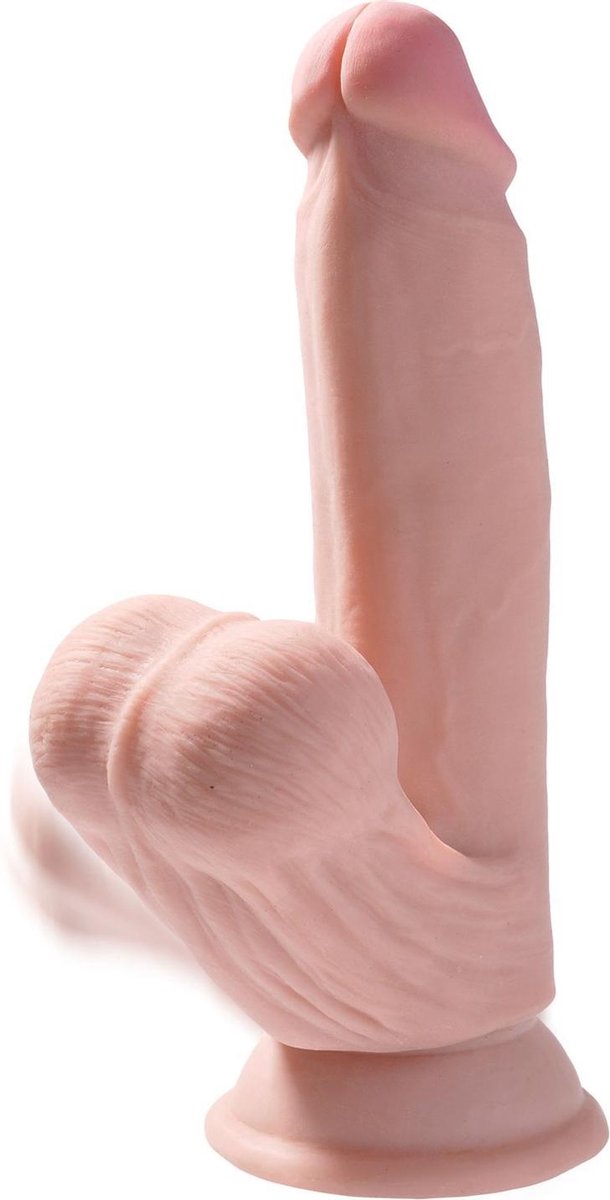 King Cock Plus Realistische Dildo Met bewegende Balzak - 21.5 cm
