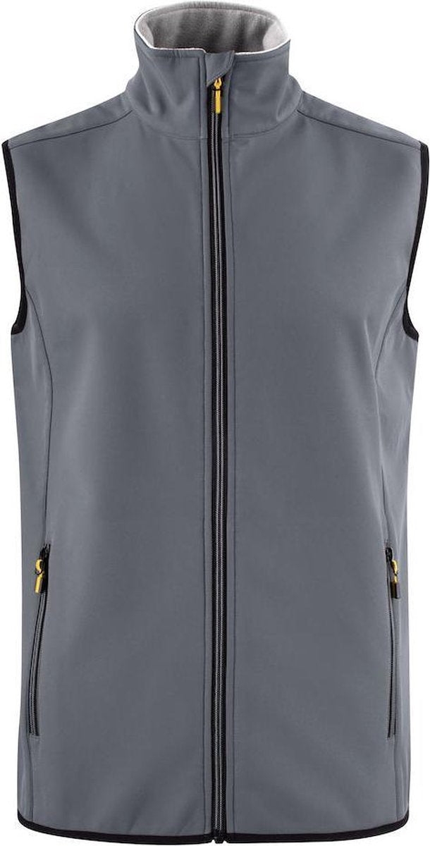 Printer Softshell Bodywarmer Vest Trial Man 2261059 Staalgrijs - Maat 4XL