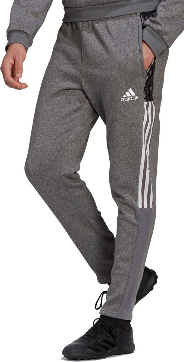 adidas adidas Tiro 21 Broek - Mannen - grijs - wit