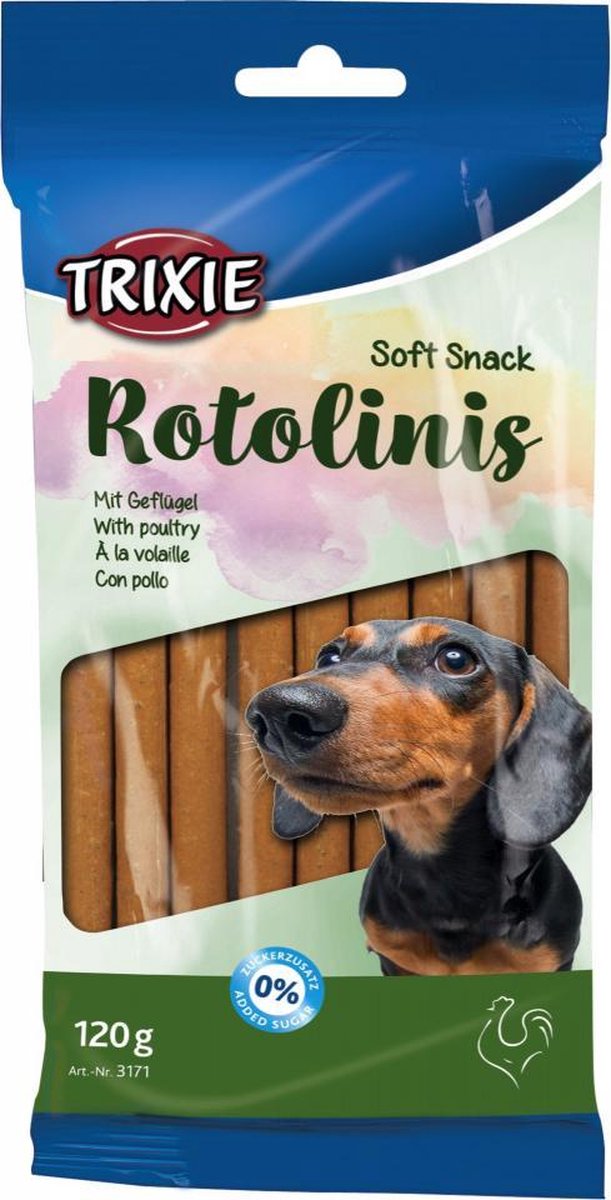 12 cm 12x12 st Trixie soft snack rotolinis gevogelte