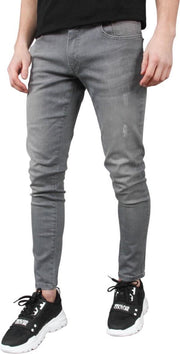 Malelions Ari Jeans - Matt Grey/ Neon Yellow