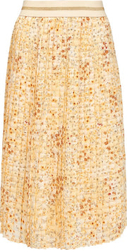 s.Oliver Plissé Rok Dames Kort - 100% Polyester - Met Elastieken Band - Bloemenprint - Maat S (36)