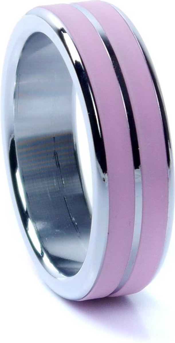 Bossoftoys - Super stijlvolle Brand nieuwe design - Luxury Design Metal Cockring Pink- Large Size - Groot formaat - voor de grote jongens - Inner Diameter 4