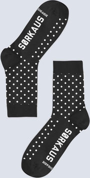 SØRKAUS SOK ZWART/WIT DOTS MAAT 27-30