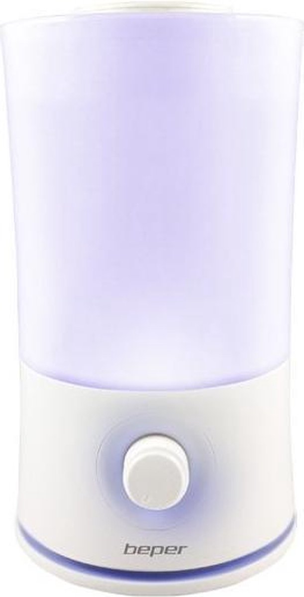 Beper Italia 70.401 - Aroma Diffuser en luchtbevochtiger - 7 kleuren en een regenboogeffect - Wit