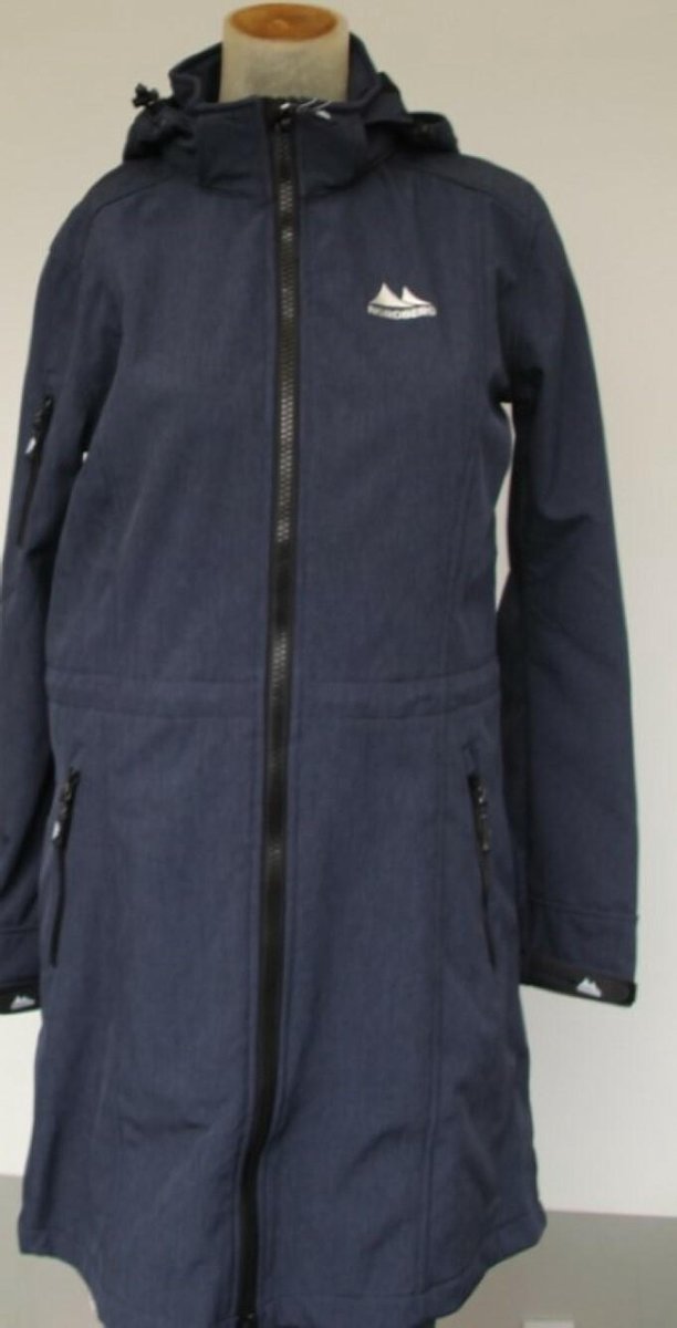 Nordberg softshell winterparka Gitte navy melange - maat L