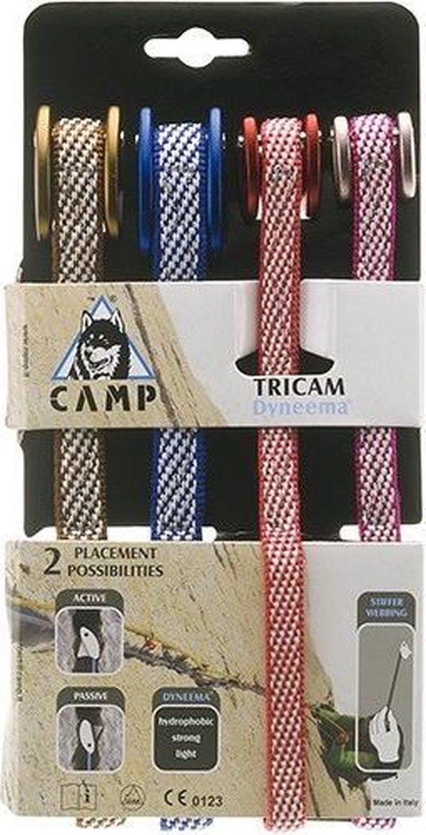 Camp Set Tri Cams Dyneema bruikbaar als cam en als nut