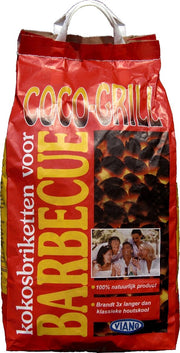 VIANO Coco-grill Kokosbriquetten - 100% Natuurlijk - Brandt 3x Langer - 5Kg