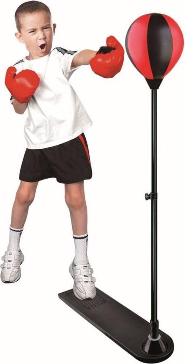 Boxing King Boksbal op Standaard + Handschoenen