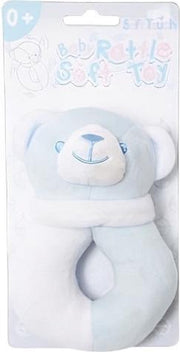 Soft Touch Rammelaar Beer Jongens 12 Cm Polyester Blauw
