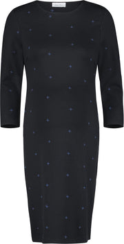 Queen Mum Jurk 7/8 sleeve - Black - Maat L