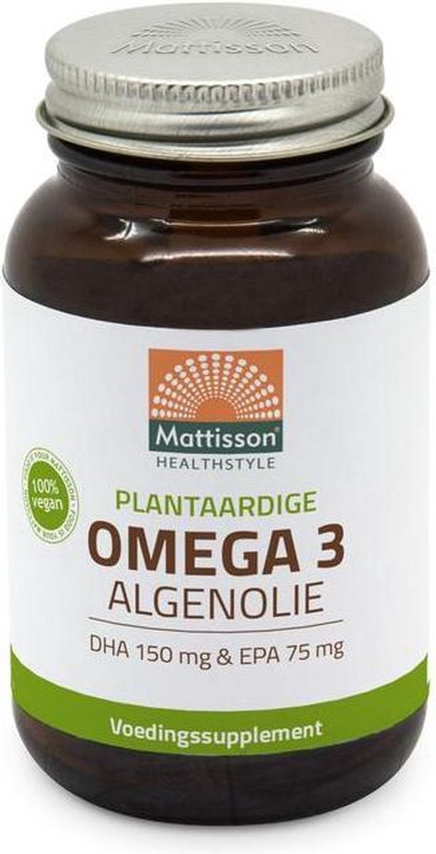 Mattisson Omega 3 algenolie - 60 capsules