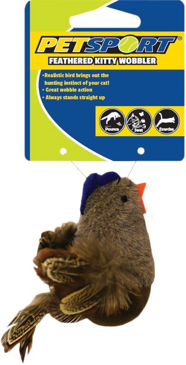 Feathered Kitty Wobbler bruin