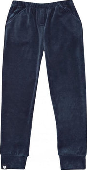 HEBE - velvet joggingbroek - navy - Maat 98/104