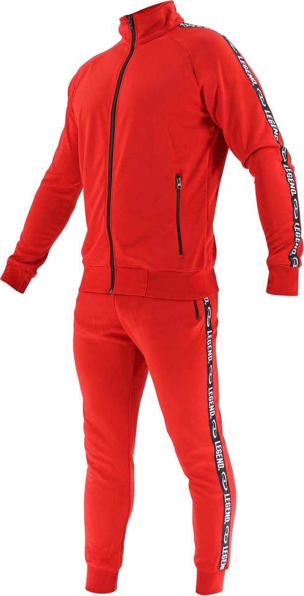 Legend B-keuze Trainingspak Unisex SlimFit Rood  116