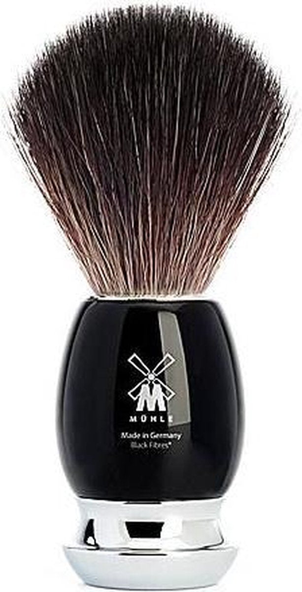 Muhle scheerkwast synthetisch haar VIVO zwart/chroom
