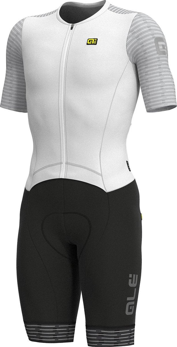 Ale Skinsuit Korte Mouwen R-EV1 Fuga - Wit - M - Valt klein