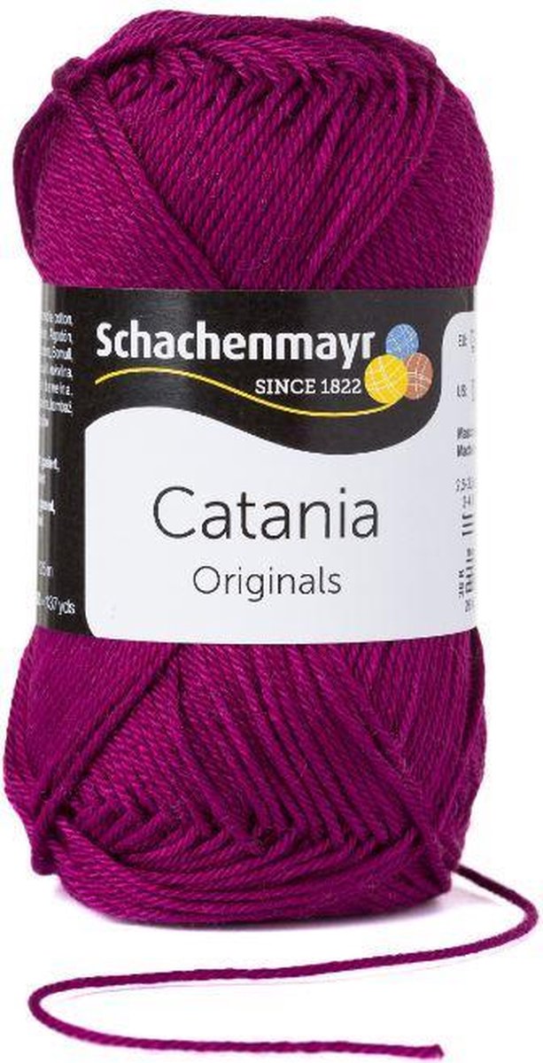 10 bollen Catania Orignals 50 g kleur fuchsia 128