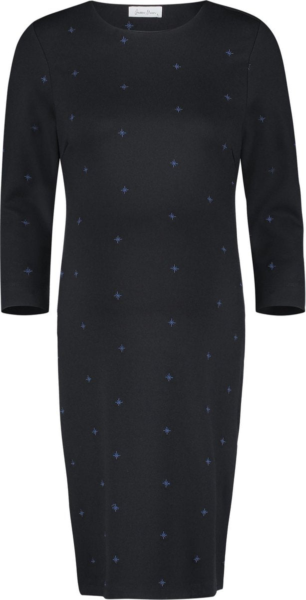 Queen Mum Jurk 7/8 sleeve - Black - Maat XL