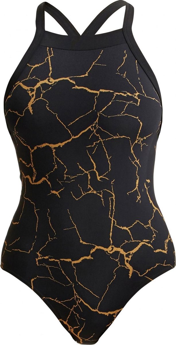 Cracked Gold Sky Hi One Piece - Dames | Funkita